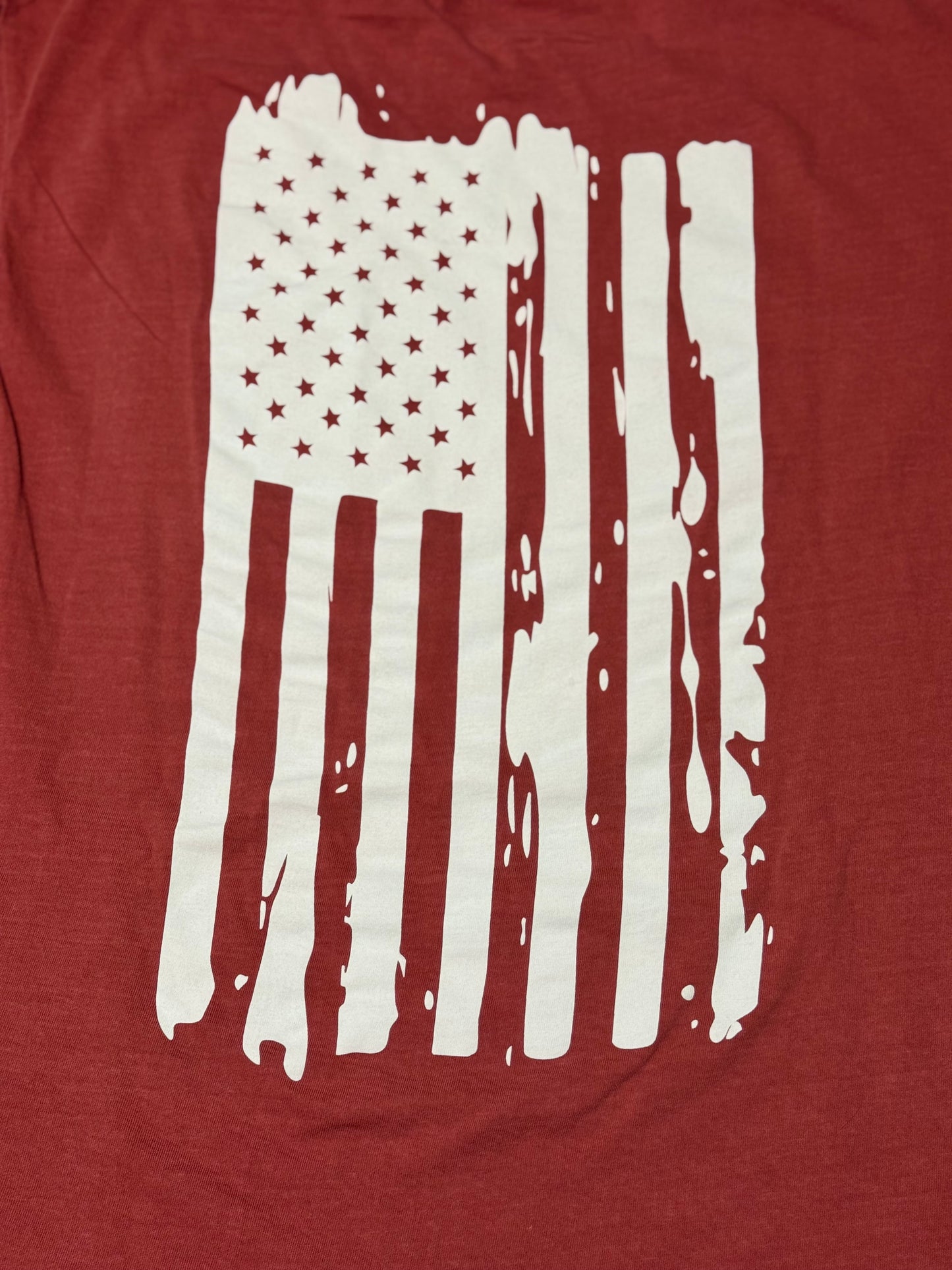The Flag Pocket Tee - Crimson - The South