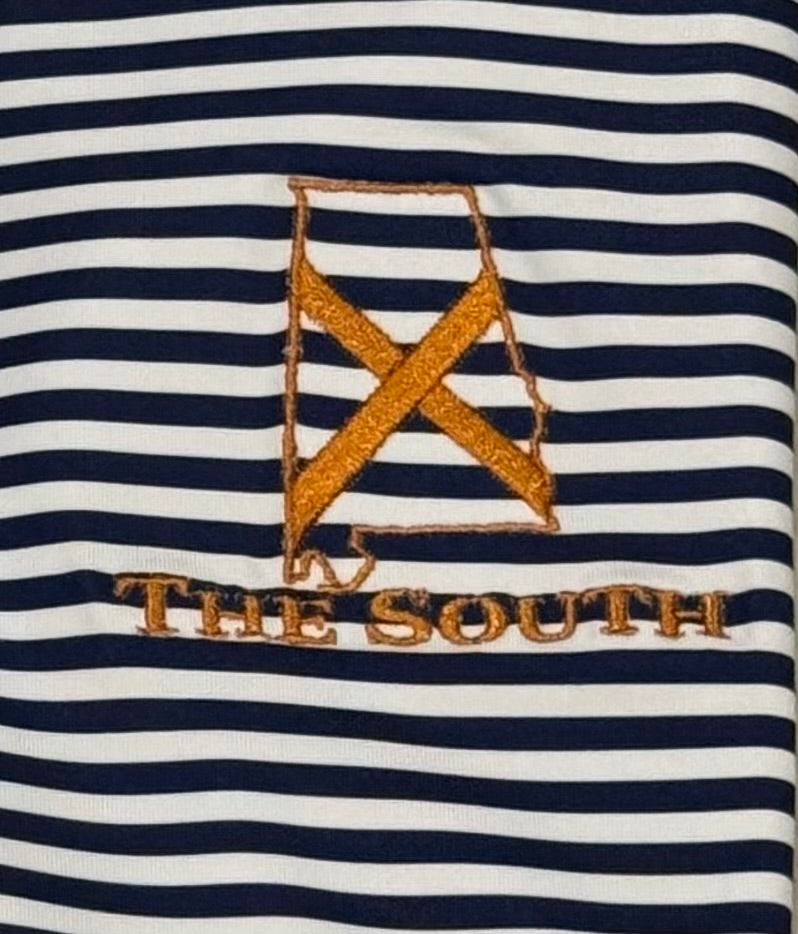 Navy/Orange Performance Polo
