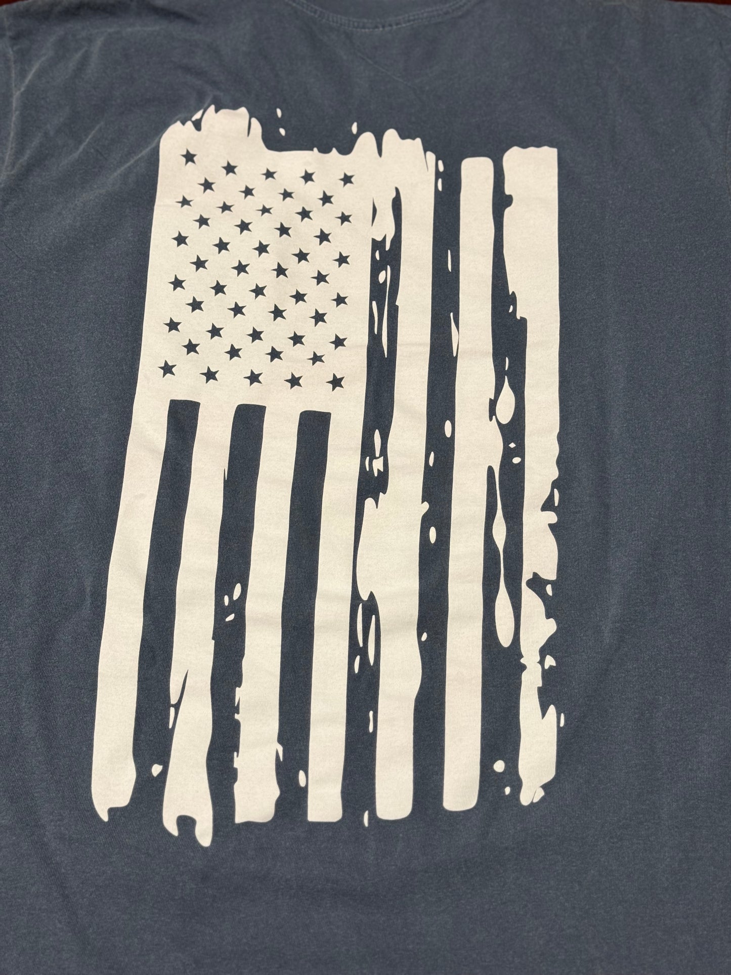 The Flag Pocket Tee - Denim - The South