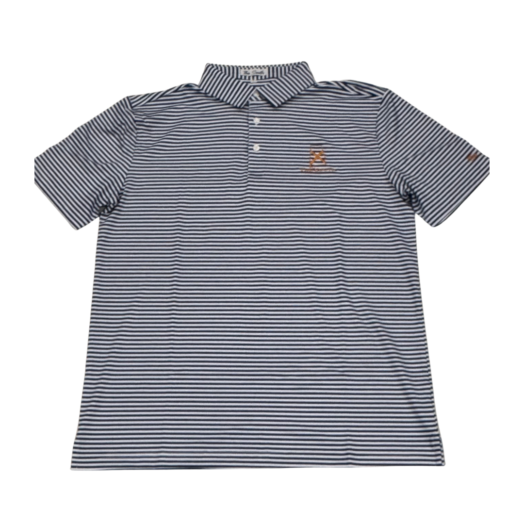Navy/Orange Performance Polo