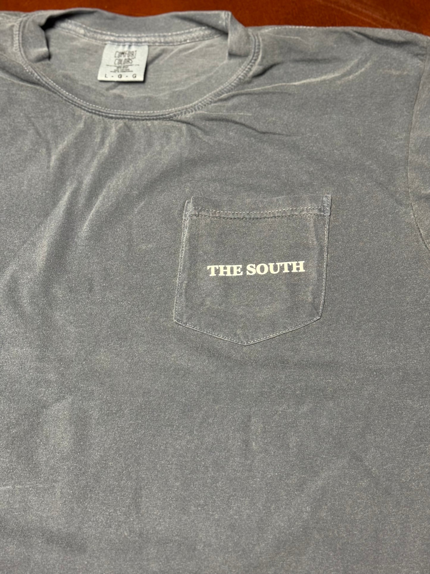 The Flag Pocket Tee - Denim - The South