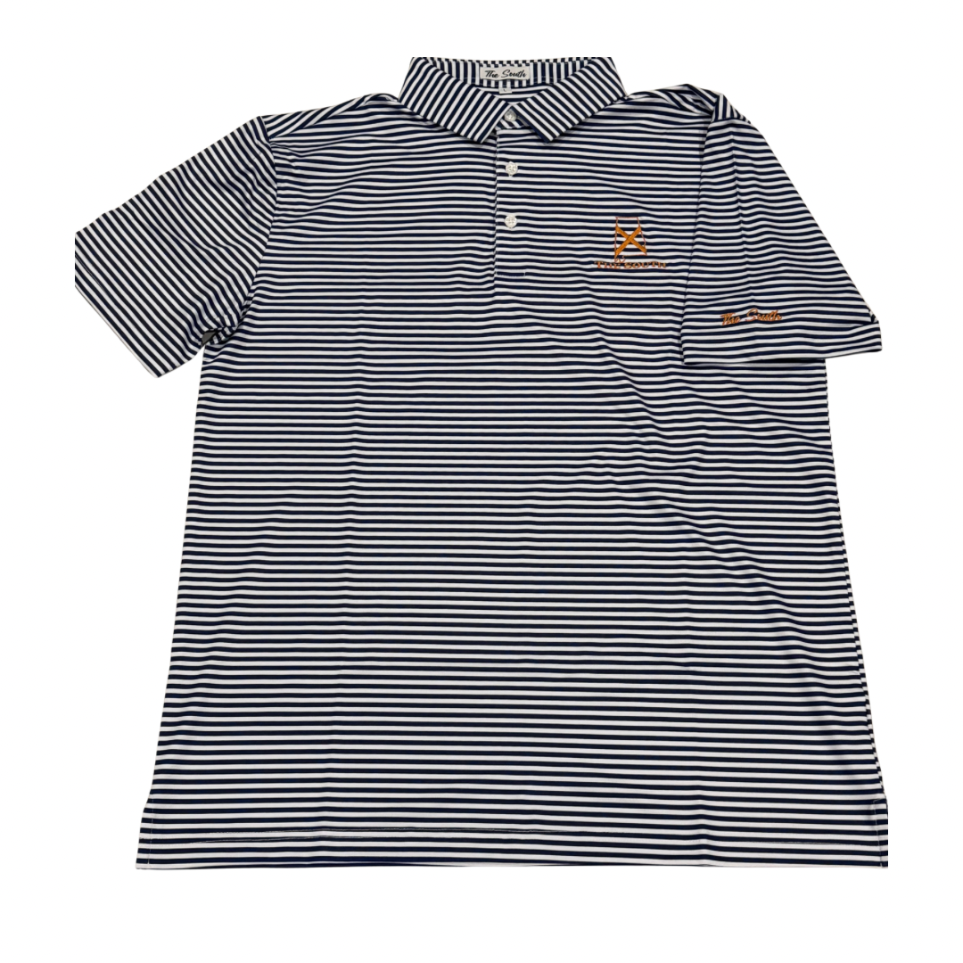 Navy/Orange Performance Polo
