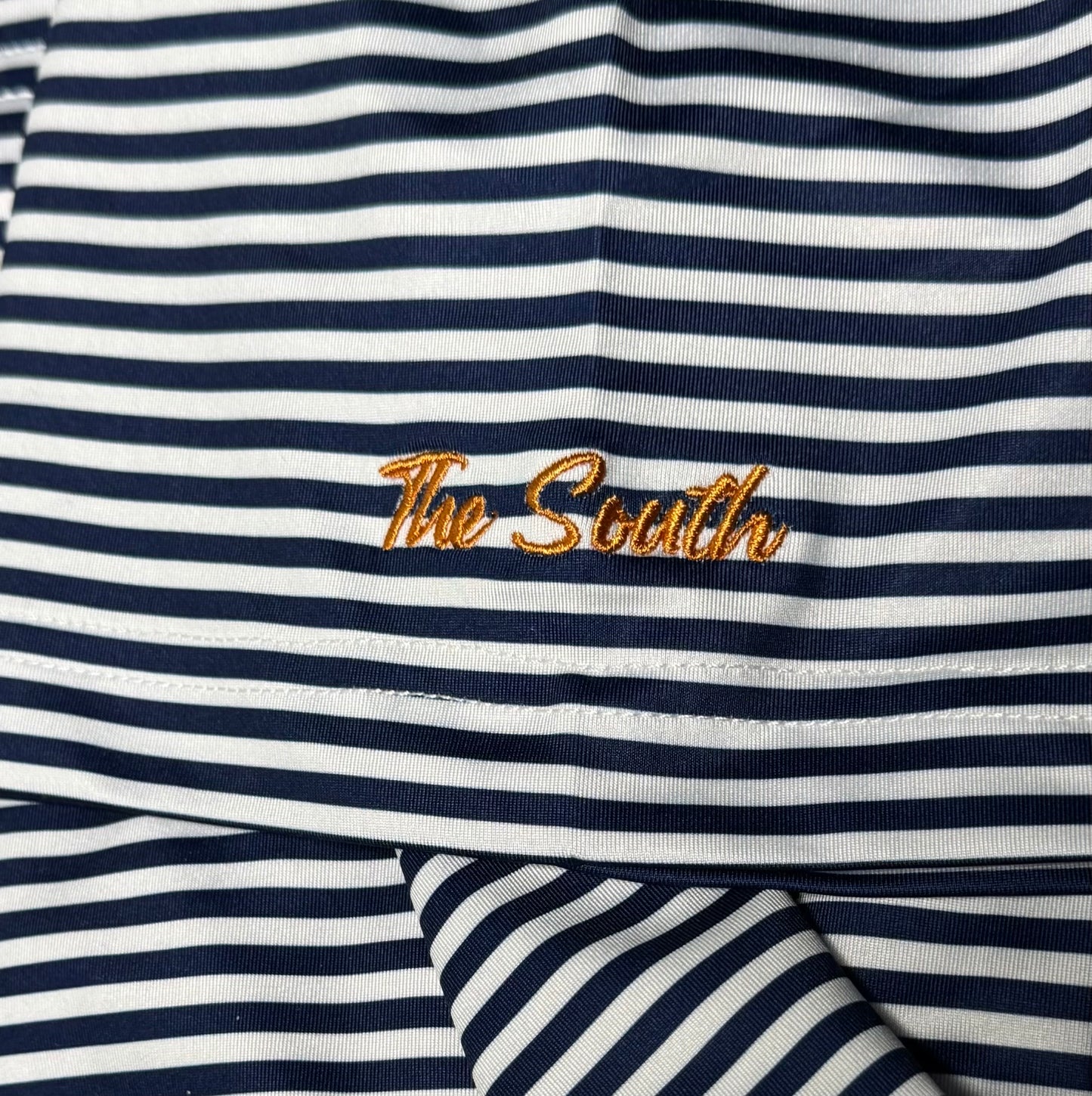 Navy/Orange Performance Polo