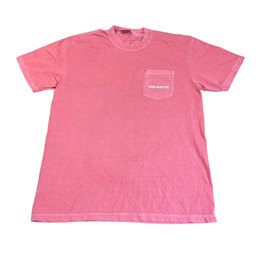 The Flag Pocket Tee - Crimson - The South