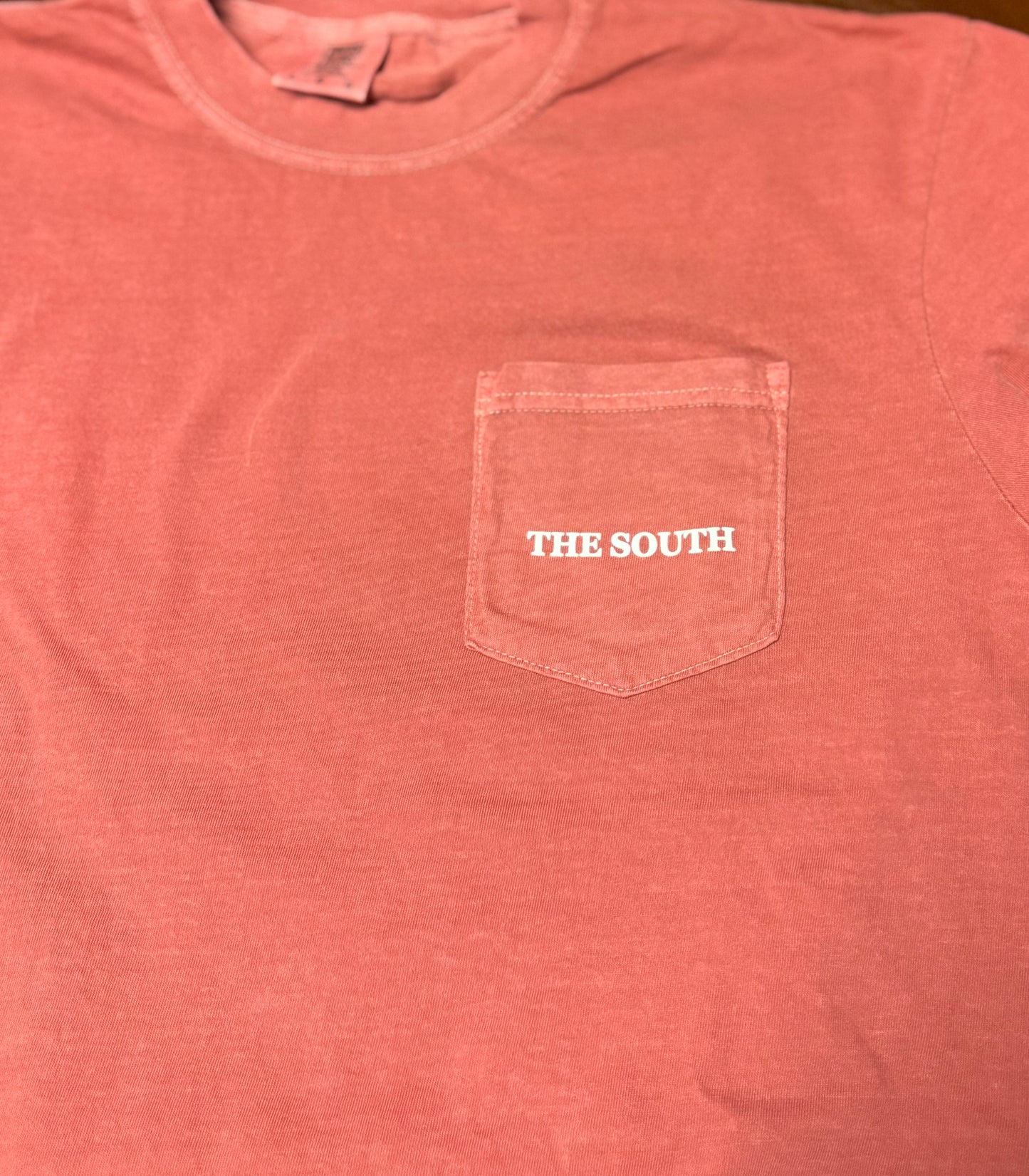 The Flag Pocket Tee - Crimson - The South