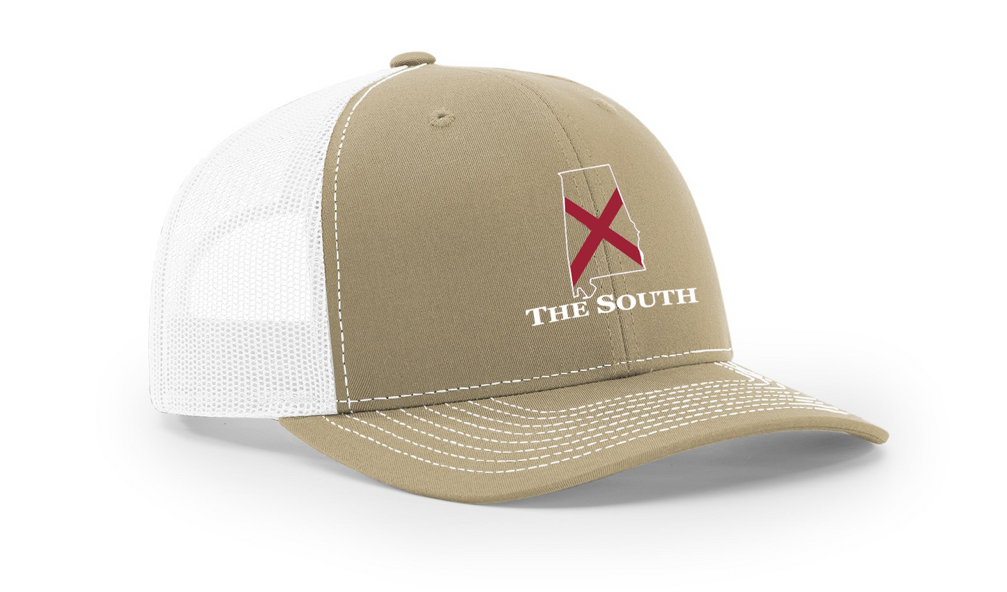Khaki/White/CrimsonX - The South