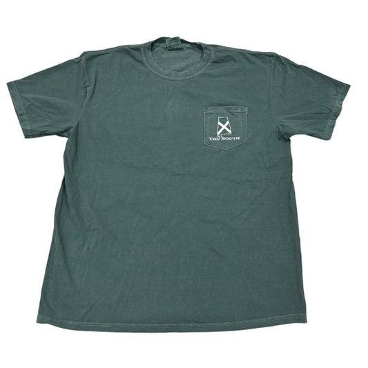 The South Pocket Tee - Blue Spruce - The South
