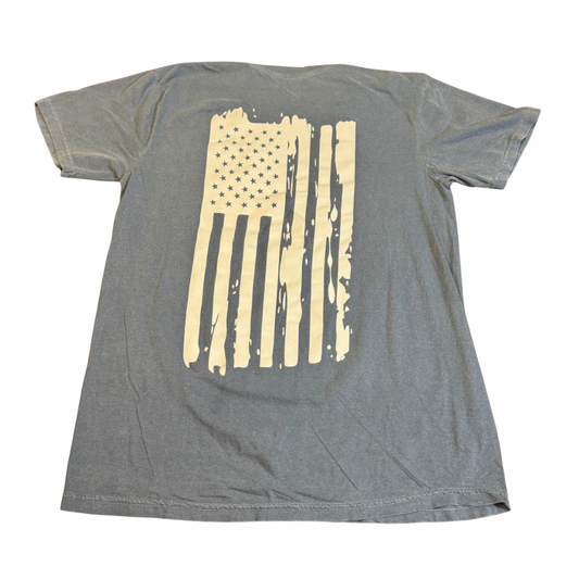The Flag Pocket Tee - Denim - The South