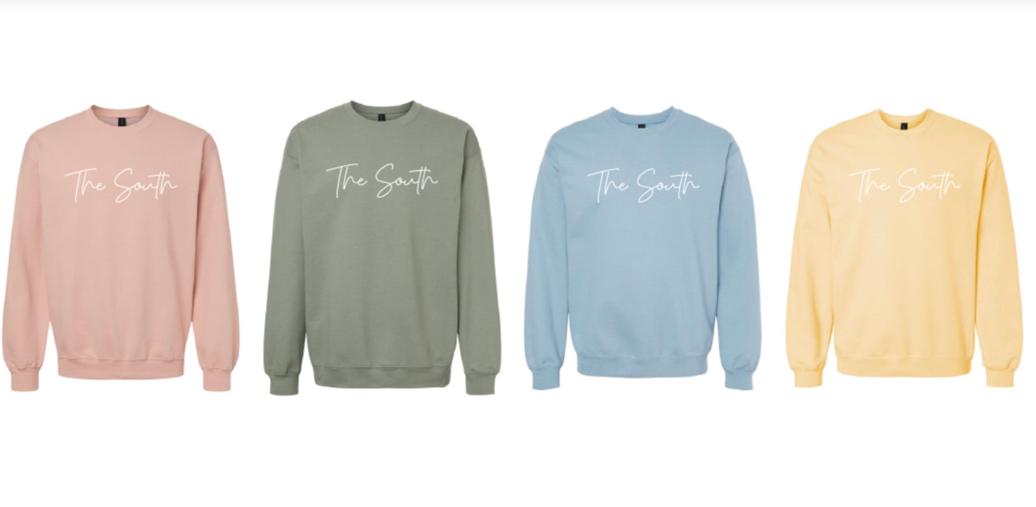 Crewneck Sweatshirt - Stone Blue - The South